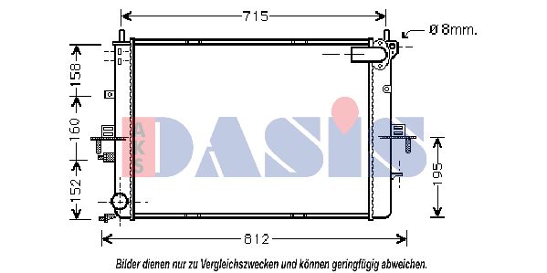 AKS DASIS Jäähdytin,moottorin jäähdytys 370029N